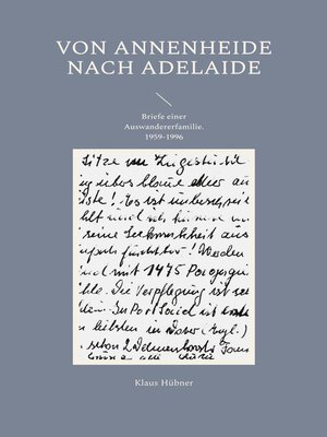 cover image of Von Annenheide nach Adelaide
